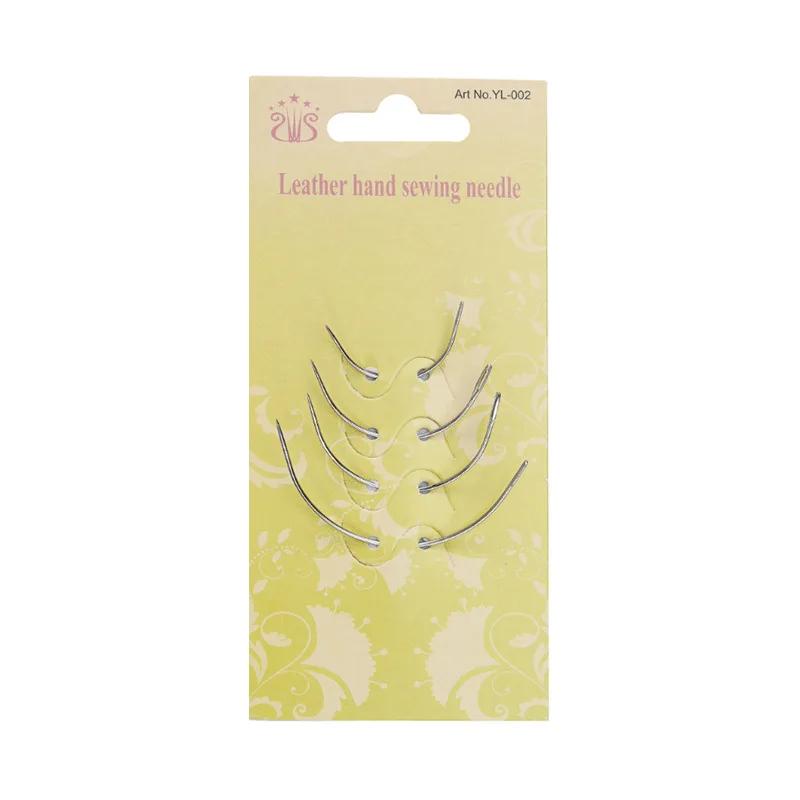 Sewing Curved Needle Leather Craft Sewing Accessories C Type Stitching Big Eye Needle Long Straight Needles Hand Repair Sewing