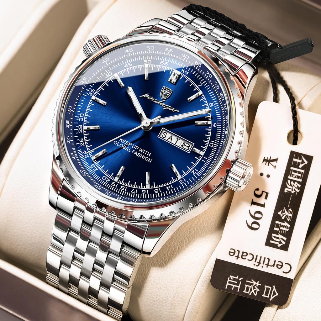 Fashion Large Dial Men'S Watch Casual Waterproof Quartz Watch