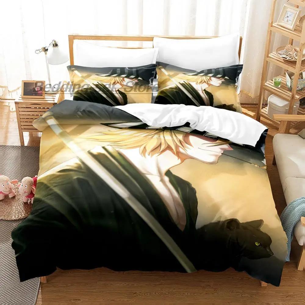 New Bleach Urahara Kisuke 3D Anime Bedding Set Single Twin Full Queen King Size Duvet Cover for Adult Kid Bedroom