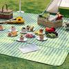 Outdoor Picnic Blanket Portable Extra Large Waterproof Sand-proof Beach Mat Foldable Rectangle Camping Moisture-proof Mat with Carry Strap