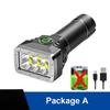 5PCS 6 LEDs Flashlight Rechargeable Mini Torch High Brightness Power Display Outdoor Lighting for Outdoor Lighting Camping Emergency