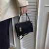 Retro Faux Leather Tote Pillow Bag Stylish Versatile Square Shoulder/crossbody Bag High-quality Mini Boston Bag Elegant Women's Handbag