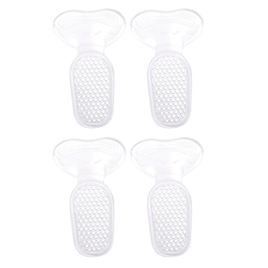4 Pcs Heel Pads for for Too Big Shoes Anti Slip Heel Grips Liners Soft Cushion Heel Protector Pads Transparent