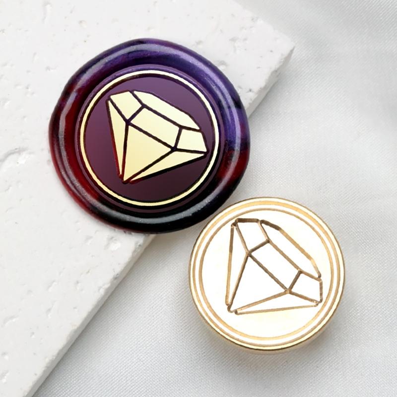 10Pcs Embossed Seal Stamp Head Scrapbooking Stamp Head for Appreciation Card Invitations Envelope Embellishment