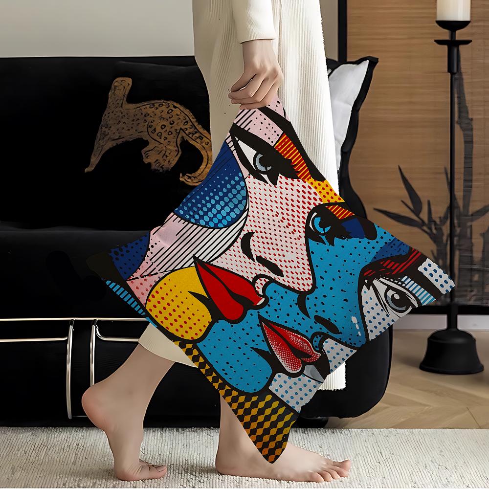 Abstract Pop Roy Lichtenstein Stitch Lucky Dragon Pillow Cover Sofa Cushion Cover Home Room Decoration Children Gift