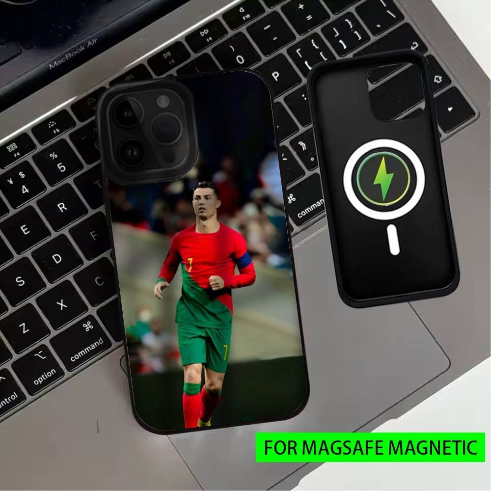 Footballstar R-Ronaldo Cool CR7 Phone Case For iPhone17,16,15,14,13,12,11 Plus,Pro Max Magnetic For Magsafe Wireless Charging