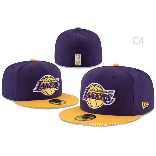 Populárna mestská plne uzavretá čiapka s plochým okrajom Lakers Bez nastaviteľná baseballová čiapka Cestovná vetruodolná opaľovacia čiapka na voľný čas
