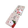 Old Man Snowman Placemat Creative Embroidery Insulation Mat Hotel Table Mat Christmas Decorations
