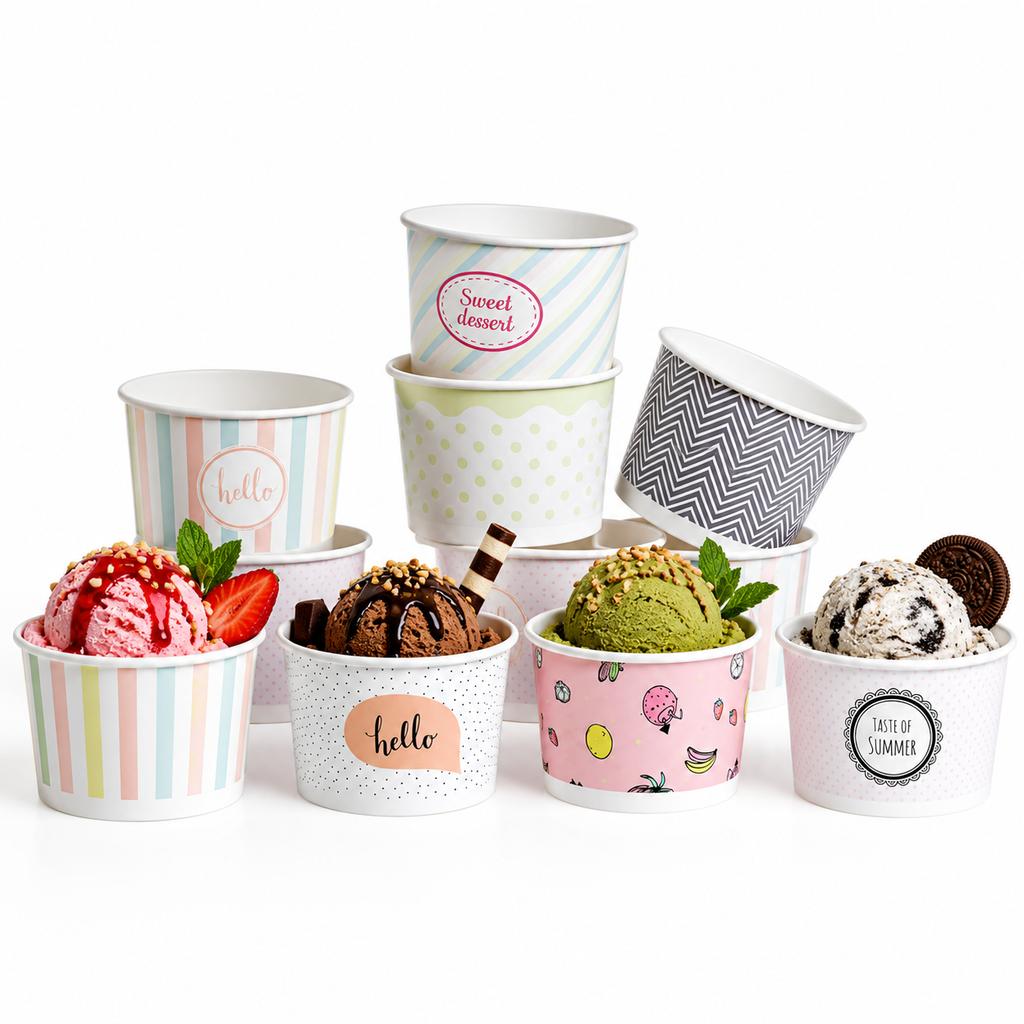 Kram Pastele Paper Ice Bowls .