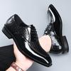 Wedding Shoes for Men Engraved Large Size Trendy Man Shoes Business Casual Men's Leather Shoes Large Size 47