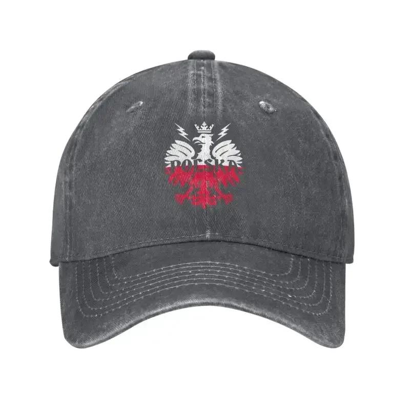 Custom Cotton Polska Polish Eagle Baseball Cap Unisex Women Adjustable Unisex Poland Pride Dad Hat Summer