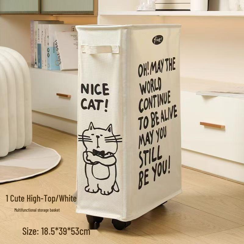 Beweglicher Aufbewahrungskorb mit Rädern zur Untertischmontage - Ideal für Büro oder Wohnheim.