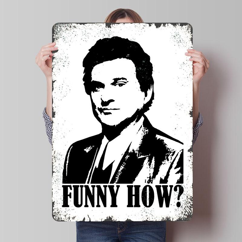 

Ray Liotta Funny How Portrait Metal Poster Customized Wall Art Retro Vintage Tinplate Signs for Room Ornaments Coffee Bar Decor 7.9x11.8In(20x30cm)