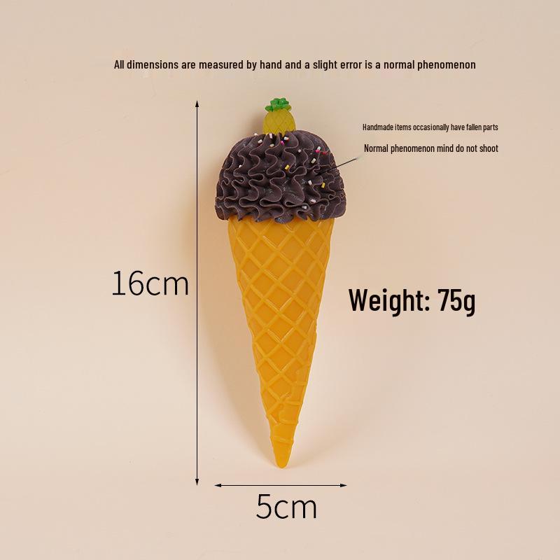 Fruit Cream Cone Claw Machine Toy for Milk Tea Shop Decor