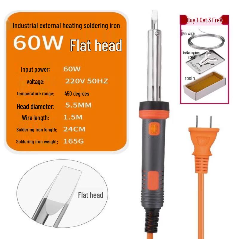 

Jundingying 60W Flat Head Soldering Iron Kit