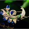 Jewelry High-end Peacock Brooch Women's Exquisite Coat Corsage Luxury Temperament Pin Accessories Gift
