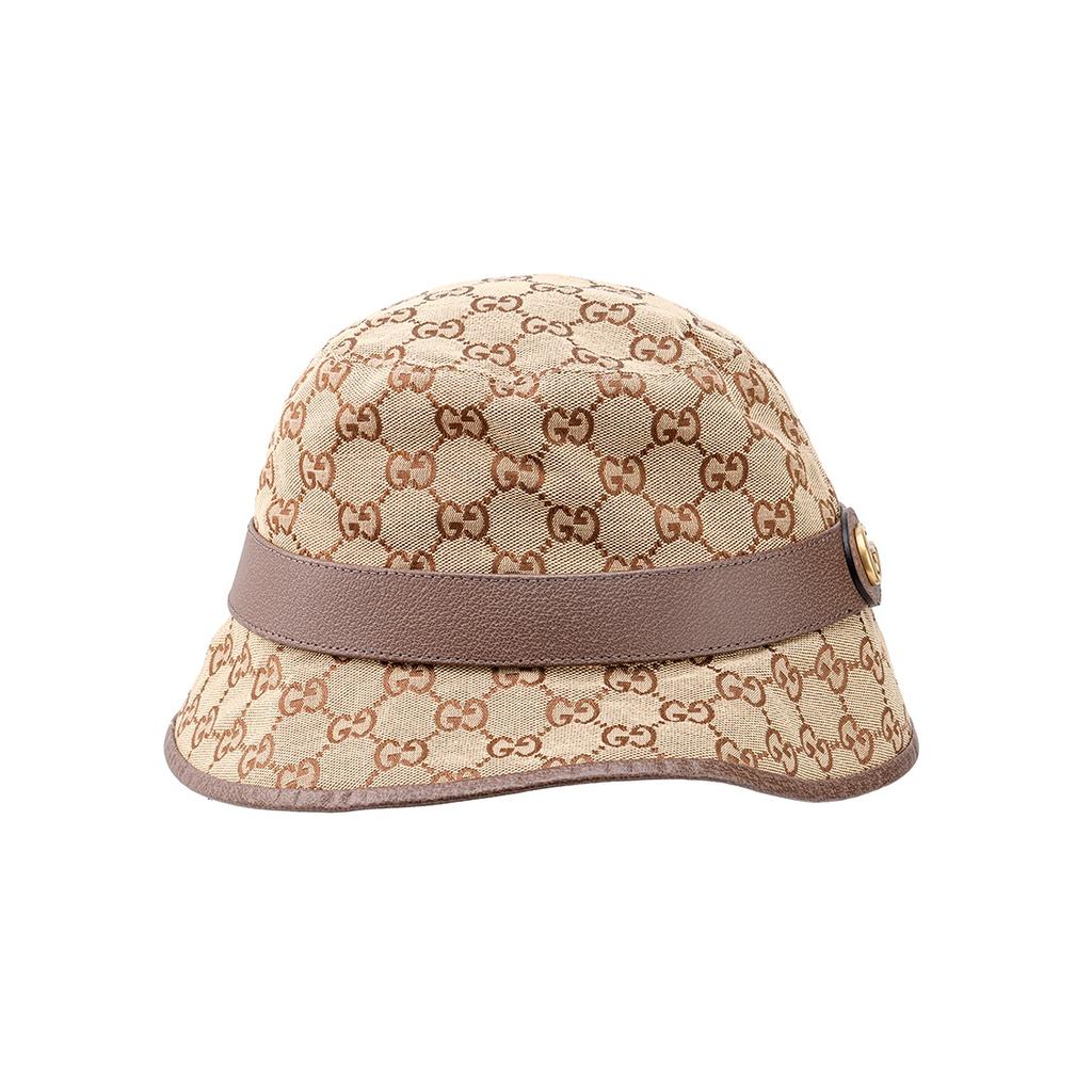 Gucci GG Canvas Bucket Hat 'Beige Brown' Men's 576587-4HG62-2564