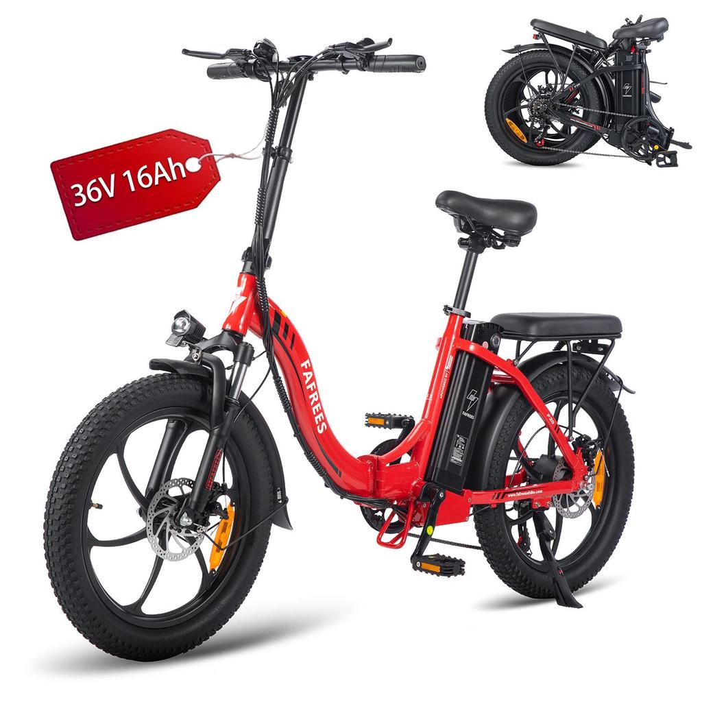Electric Bike FAFREES 20" 250W Motor 36V 16AH Top Speed 25Km/h Max Range 130Km Load 130Kg F20
