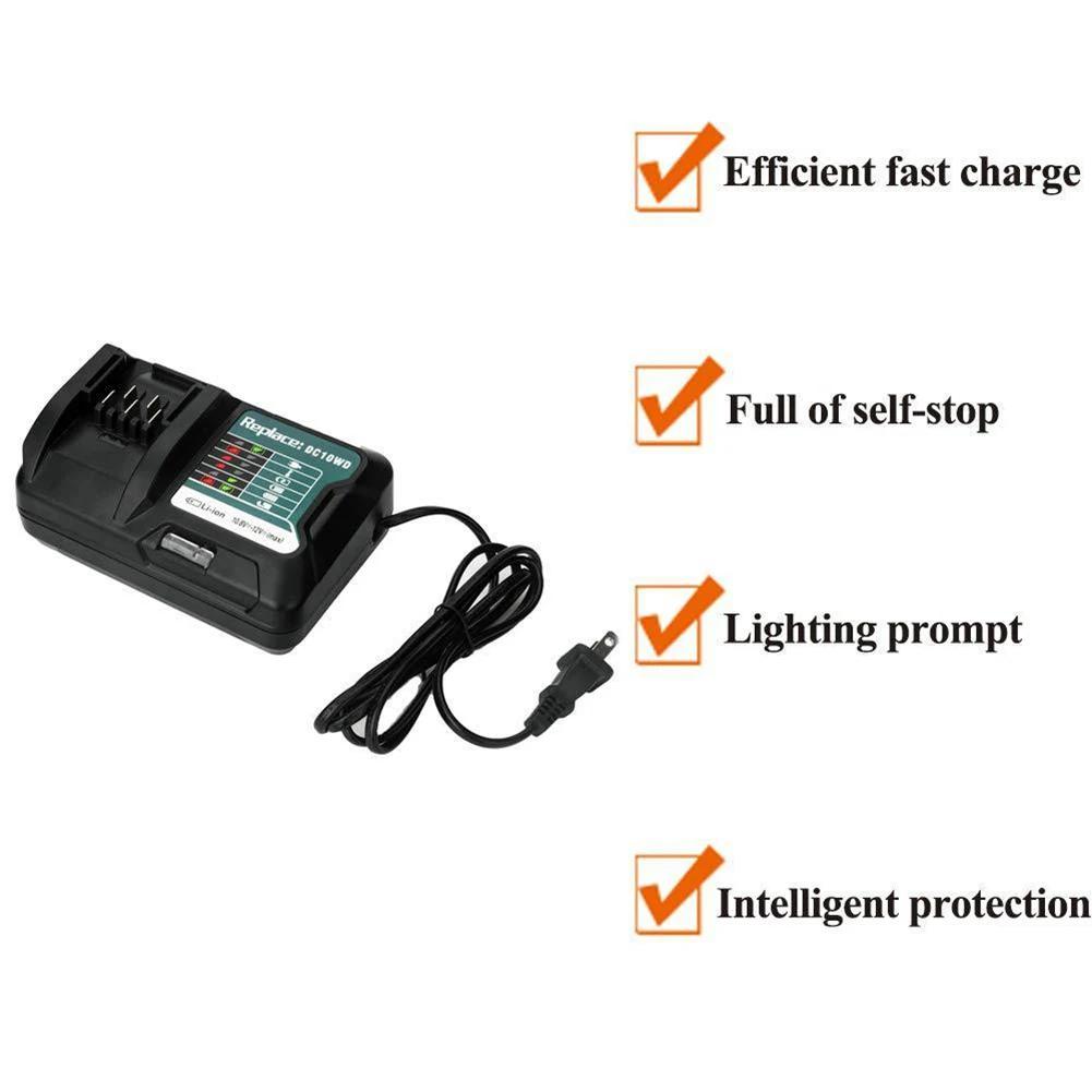 DC10WD Lithium Battery Charger For Makita 10.8V 12V DC10WD BL1016 BL1021B BL1041B FD05 Lithium Battery Replacement Charger