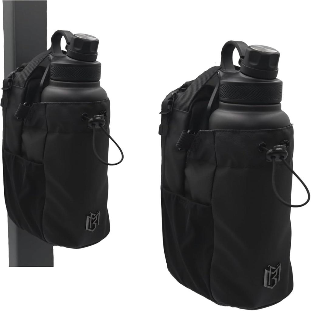Multifunctional Crossbody Water Bottle Bag with Magnetic Closure and Large Capacity
