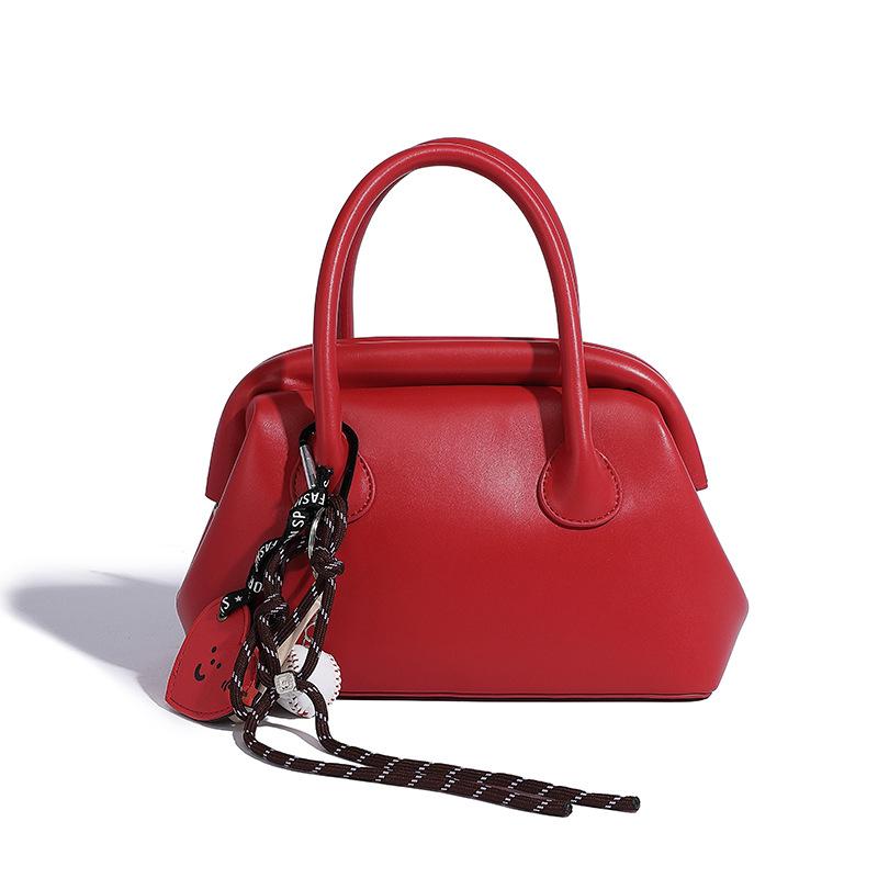 2024 Fall/Winter New Niche Handbag Fashionable and Elegant Large Capacity Single Shoulder Crossbody Boston Pillow Bag