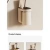 1 Pièce Porte-Rangement Brosse à Dents Innovant Sans Trou Tasse Bain à Bouche Luxe Léger Tasse Brosse Organisateur Salle de Bain Mural Couple
