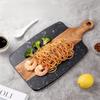 Taglieri in Marmo e Legno Resistenti al Calore Uso Doppio Lato Tagliere per Formaggio Preparazione degli Ingredienti