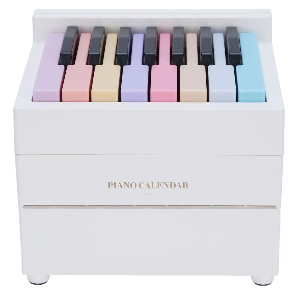 Piano Desk Calendar 2025   Time Date Display Playable Piano Calendar Gift with 27 Cards