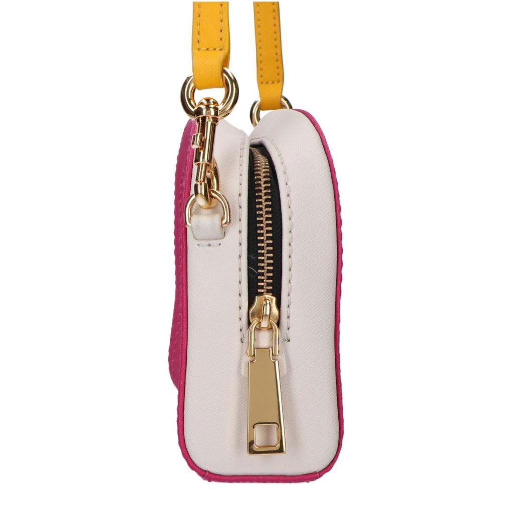 MARC JACOBS M0014220 Playbag Leather Crossbody Shoulder bag Pink/White/YellowUsed
