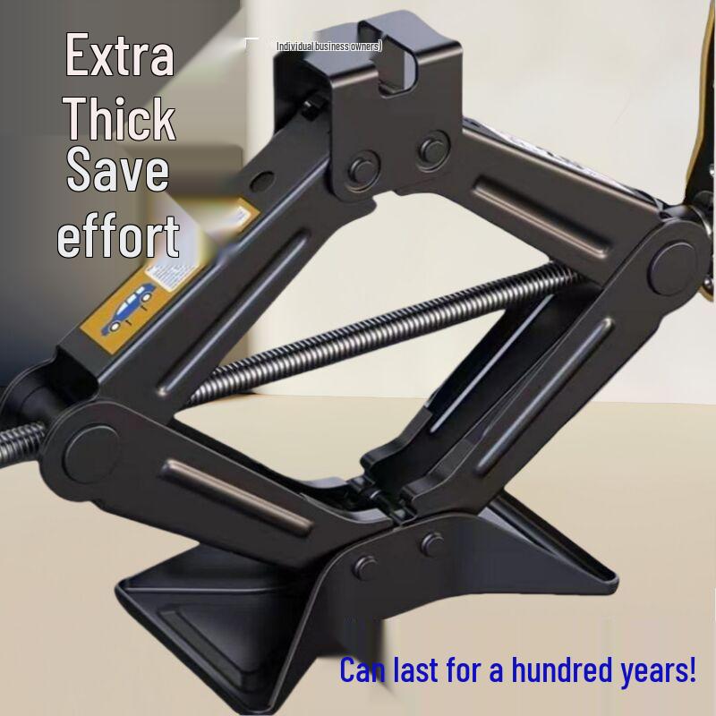 Heavy-Duty Hand-Operated Car Jack for Horizontal Tire Changing