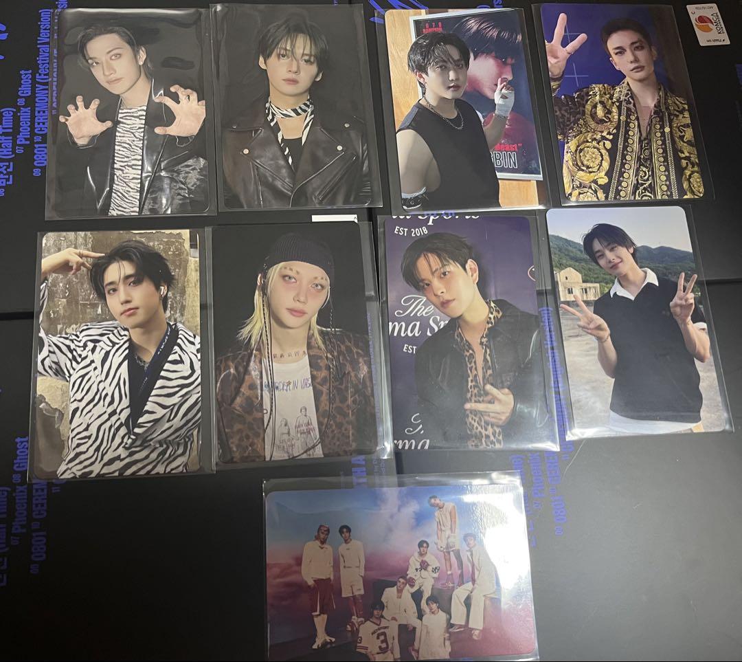 

[USED] stray kids KARMA HMV Lakidro Trading Card A 9-piece set + 1 extra