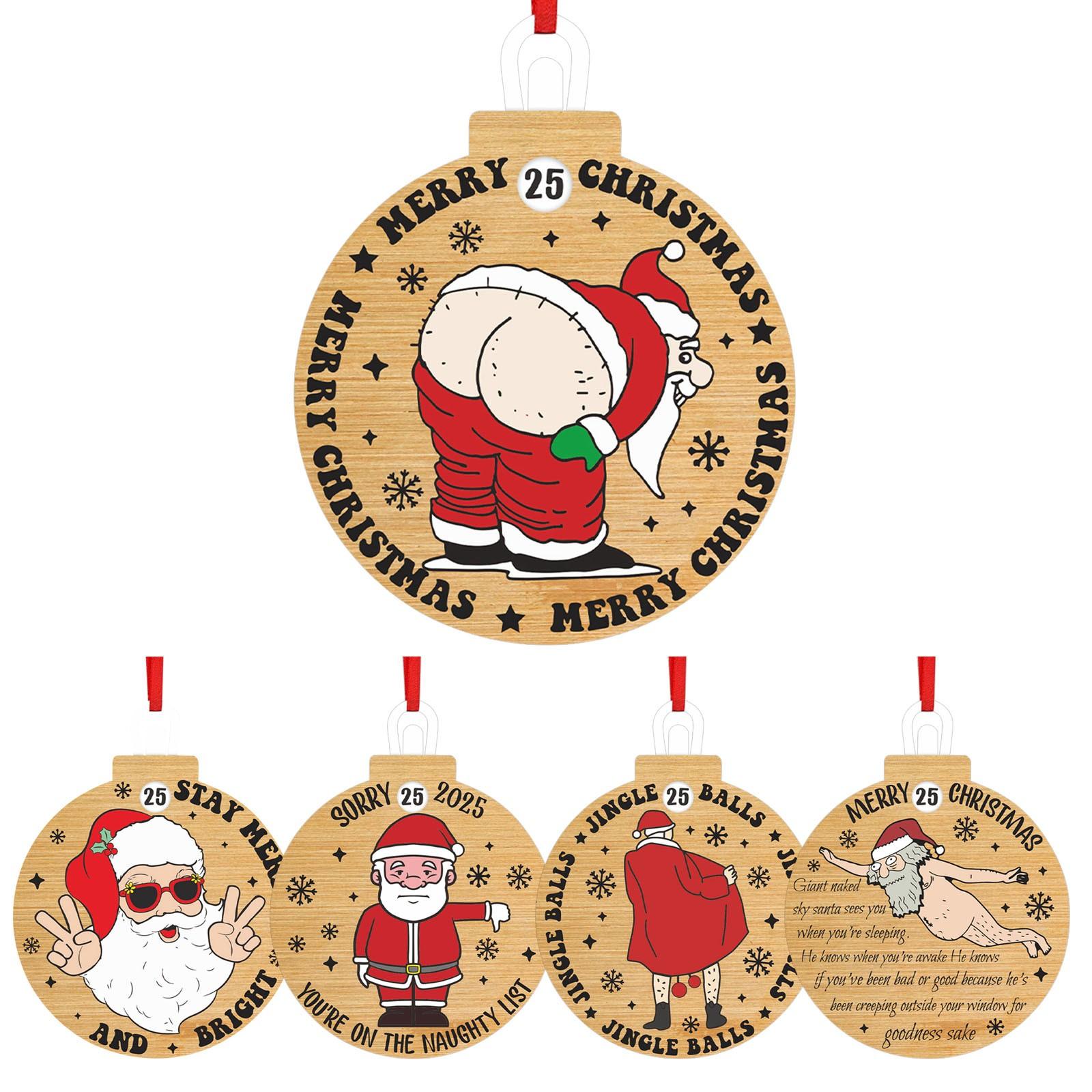 

Подвеска для рождественского обратного отсчета, украшение в виде 2D-венка, праздничный обратный отсчет One Size