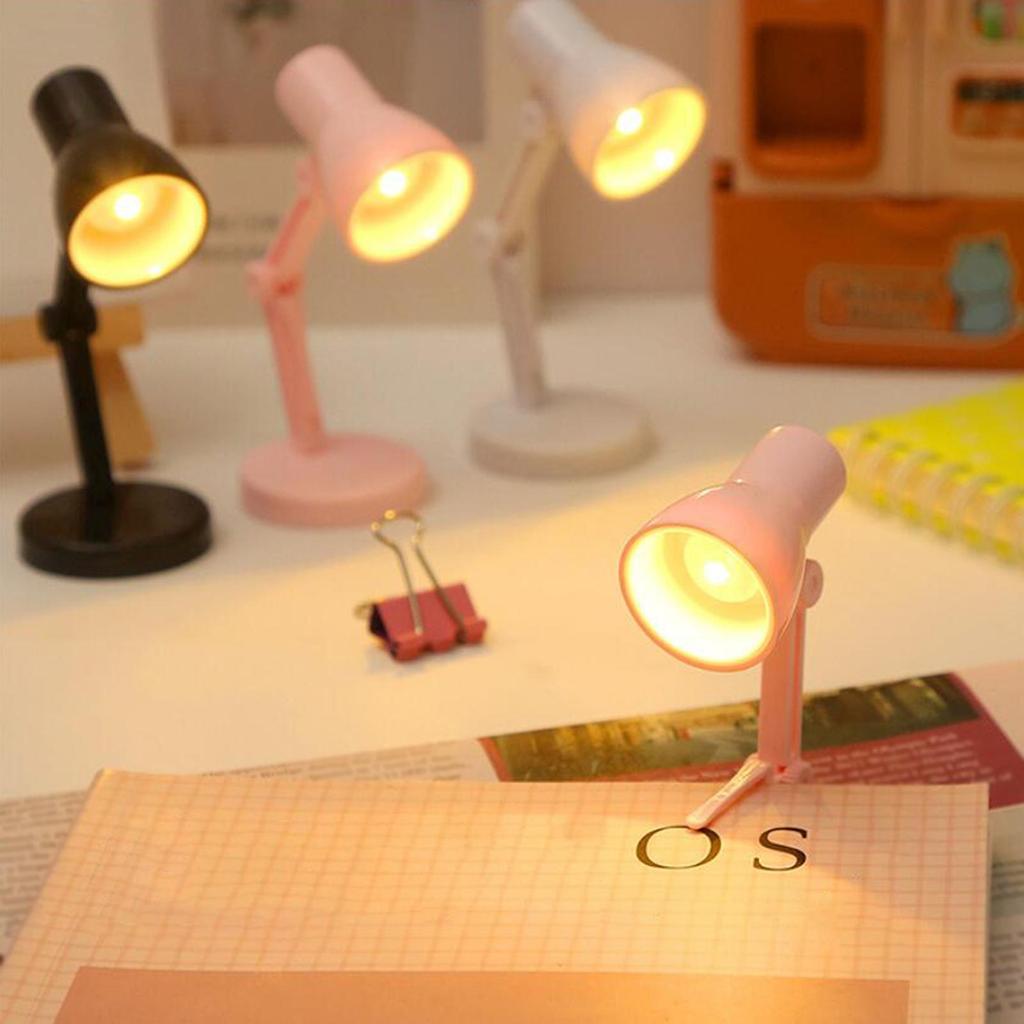 Mini Desk Lamp LED Portable Night Light Clip On for Fairy Garden