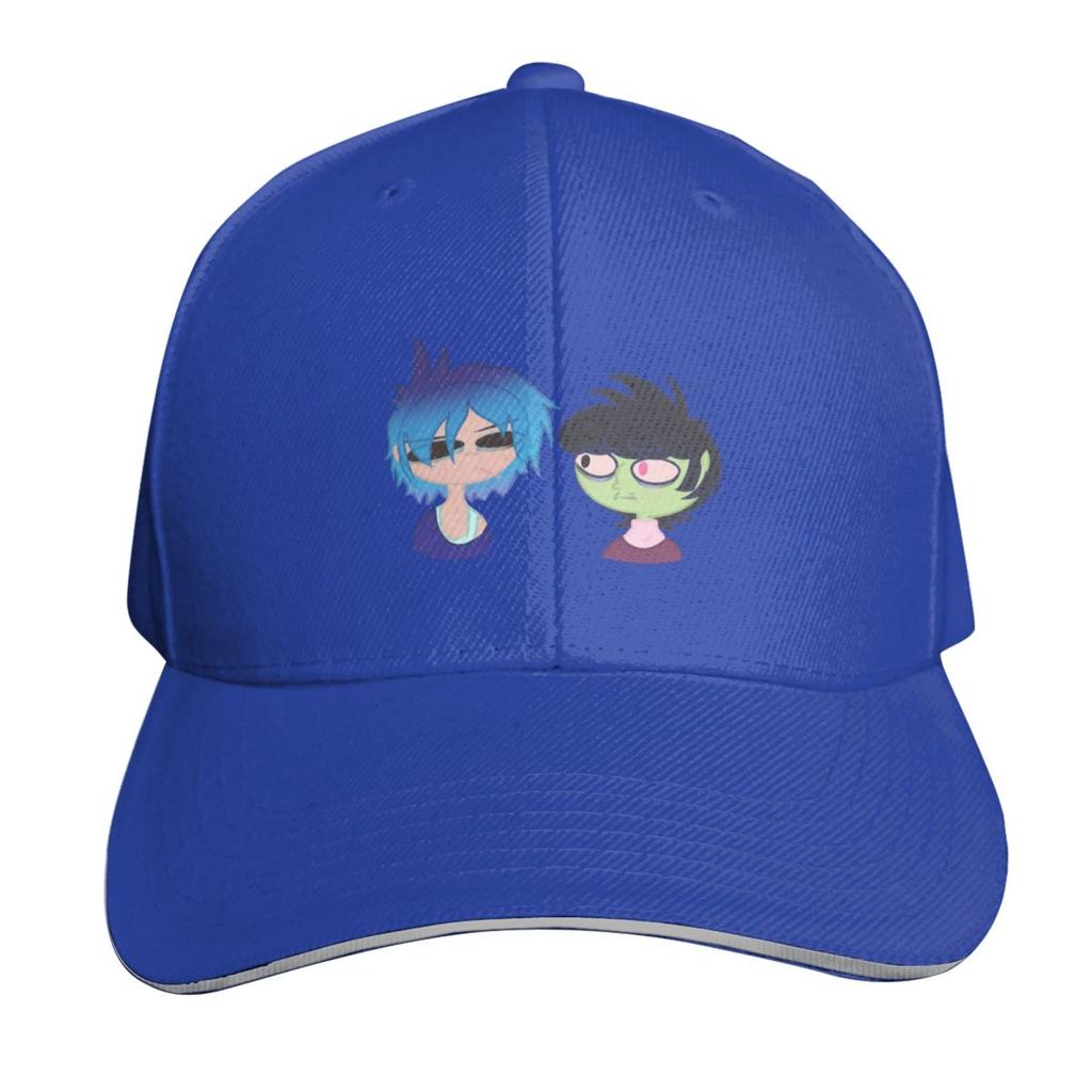 2D and Murdoc Scribble Baseball Cap Lightweight Packable Gift for Him Her Casual Daily Wear