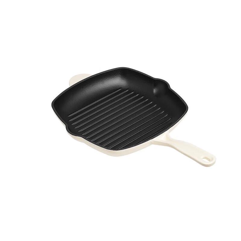 DESLON Cast Iron Enamel Steak Pan