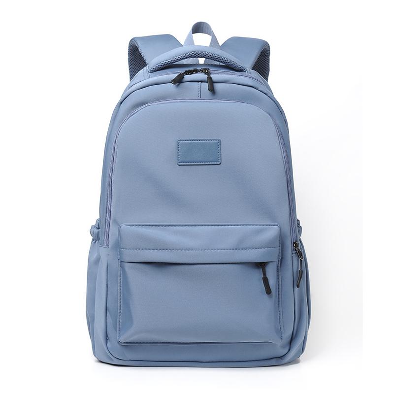 

Hot Selling Unisex Lightweight And Simple Backpack, Casual Solid Color Durable Sports Backpack, Large Capacity Travel Backpack 14 inches синий