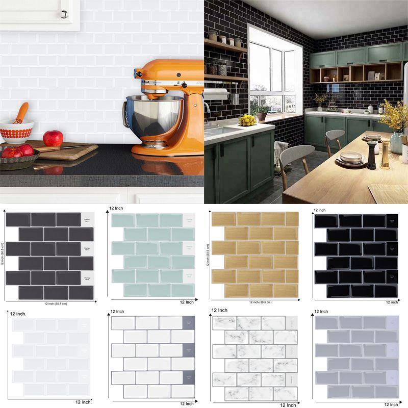 Lebhafter 3D Selbstklebe-Aufkleber Küchenfliesen-Spritzschutz Für Badezimmer-Wandkunst