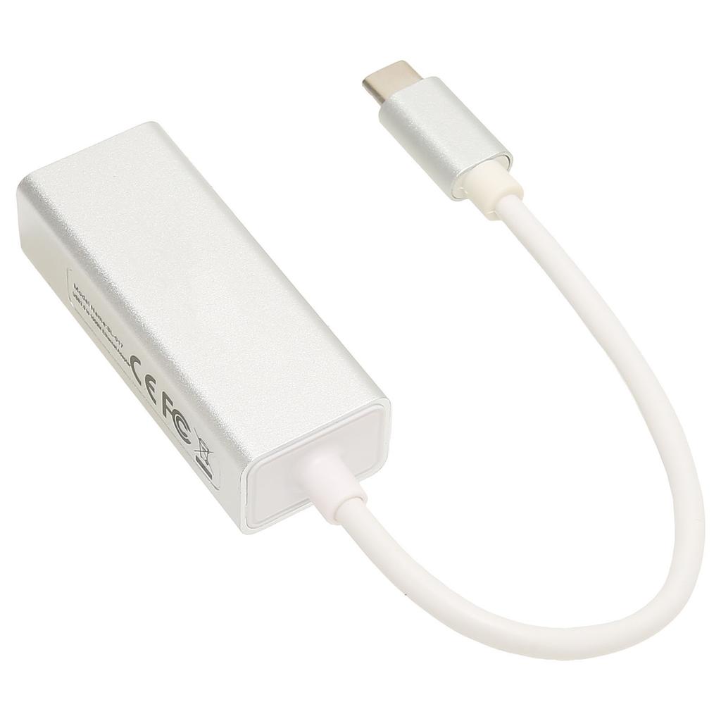 USB C to Ethernet Adapter 10M 100M 1000M USB3.0 Hub Type C to RJ45 Network Cable Interface Wired Network Card Adapter