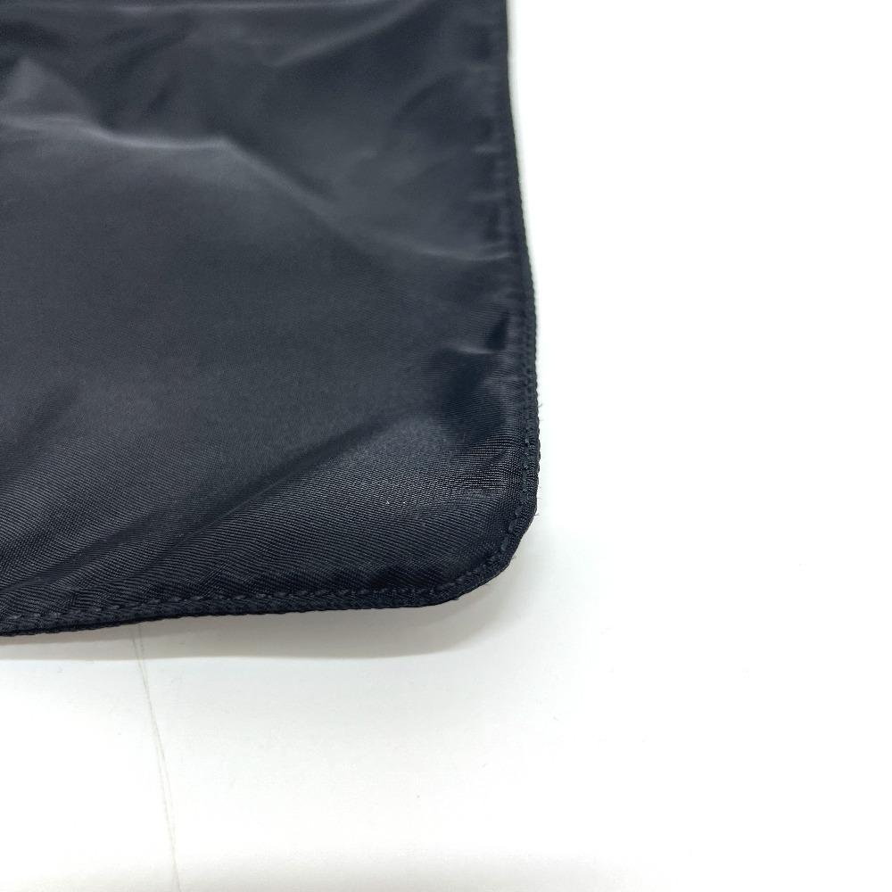 PRADA triangle plate Flat Bag Shoulder Bag Shoulder Bag Nylon Black