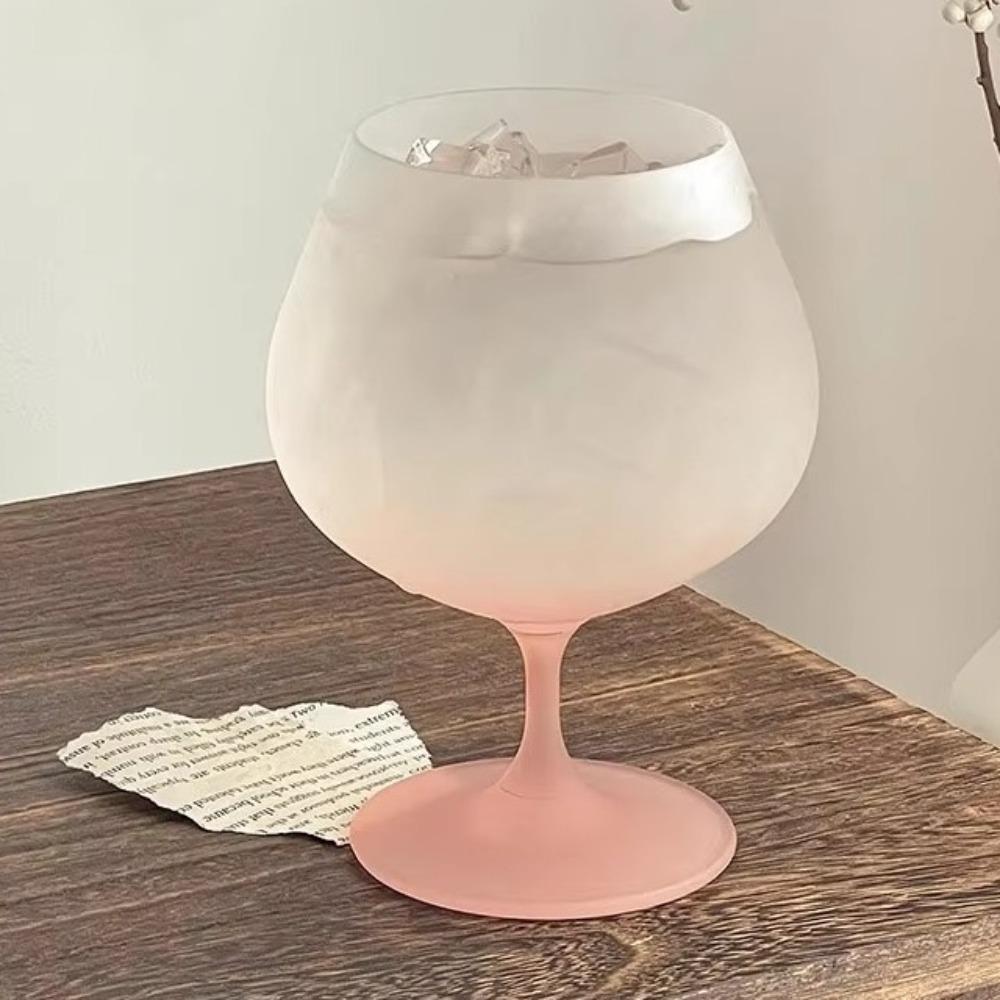 Gradient Color Red Wine Glass Frosted Ice Cream Cup Highball Glass Juice Cup  Wedding