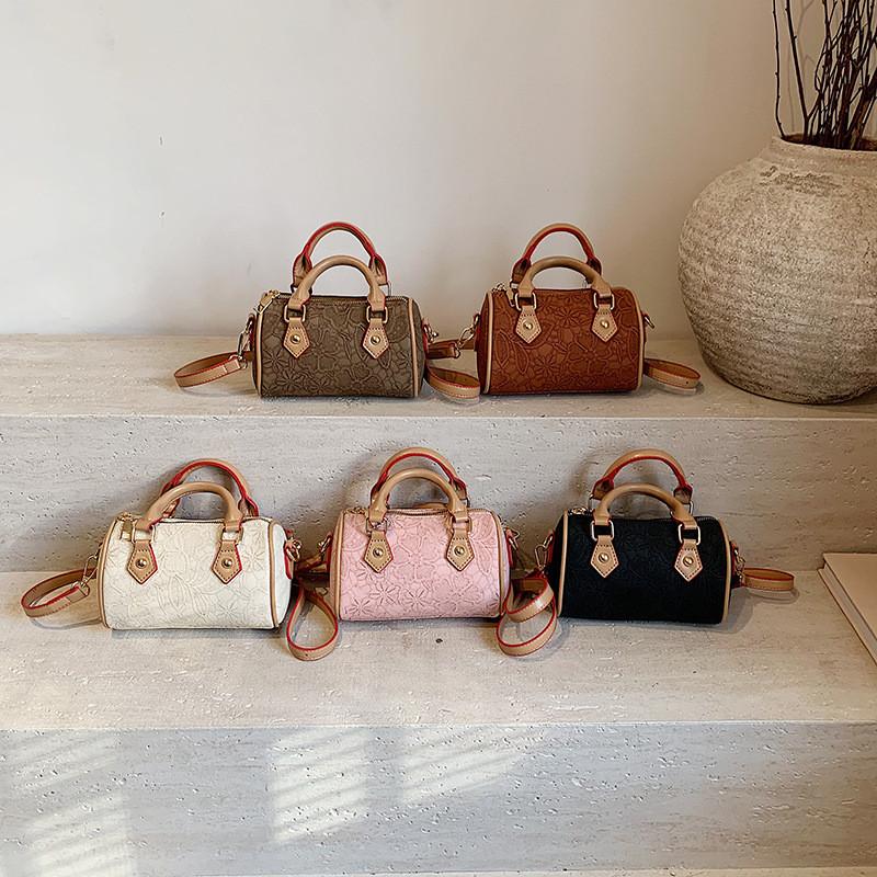 Mini Korean Stylish Girls Bucket Bag With Floral Design For Trendy Kids Fashion