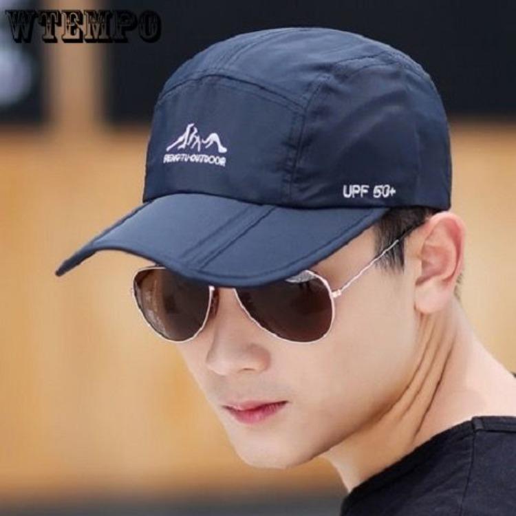 Hat Men's Summer Long Brimmed Duck Tongue Hat Outdoor Sunscreen Hat Sunscreen Baseball Hat Women's Hat