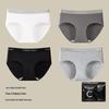 Keinri Women's Antibacterial Cotton Low-Rise Teen Briefs, 10-Pack