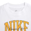 Nike T-Shirt Letter Logo Print Round Neck Short Sleeve Kids Tops White DV0565-100