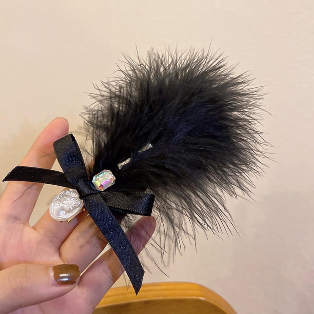 Props For Girl Female Barrettes Hair Accessories Feather Hair Clip Korean Style Hairpin