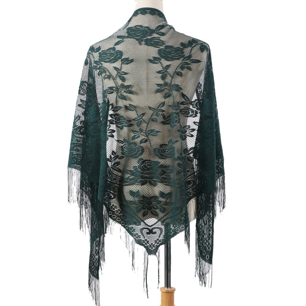 Wedding Accessories With Tassel Women Shawl Hollow Multicolored Evening Prom Cape Wedding Bridal Shawl Cosplay Fashion Scarf