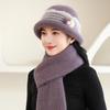 Winter Hat Women's Knitted Wool Hat Plush Thick Warm Faux Rabbit Fur Basin Hat