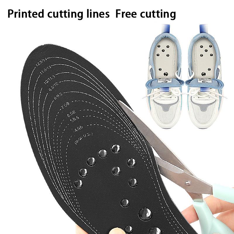 1 Pair Magnetic Therapy Massage Insole Foot Acupoint Massage Insoles Memory Foam Sole Men's Women's Leg Fatigue Relief Insole