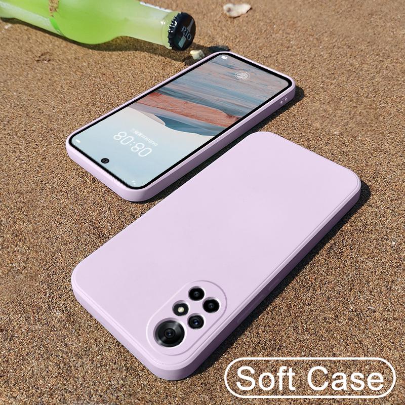 Square Liquid Silicone Soft Phone Case For Xiaomi Poco X7 X6 X5 X4 X3 F3 F4 F5 F6 M3 M4 M5s M6 M7 Pro 4G Shockproof Candy Cover