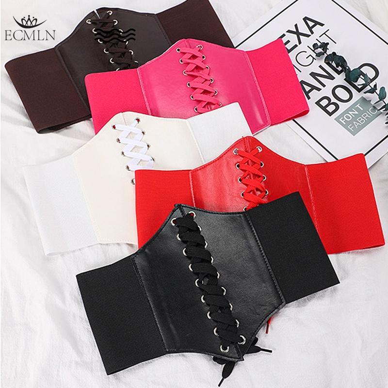 Women's Corset Body Shapewear Sexy Wide Leather Belt Cummerbunds Strap Belts for Women High Waist Slimming Corsets and Bustiers